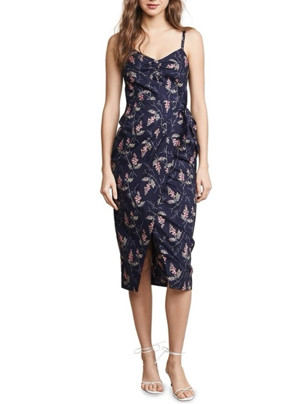 Rebecca Taylor Ivie Floral Midi Dress
